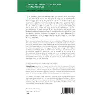 Terminologies gastronomiques et nologiques