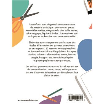 Recettes pour fabriquer le matériel créatif des enfants