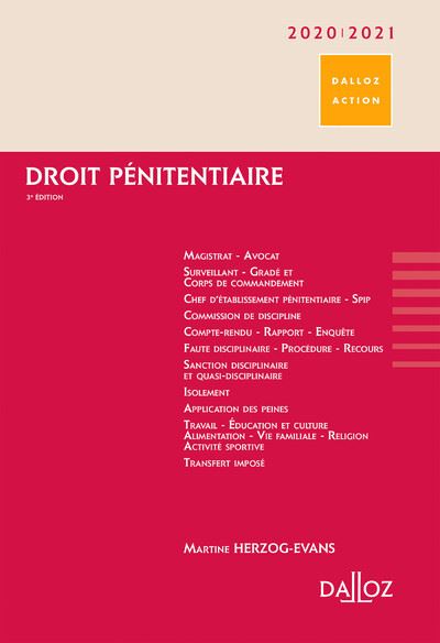Droit pénitentiaire 2020/2021