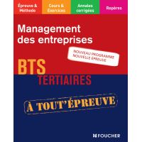 Management des entreprises BTS Nouveau programme Nouvelle épreuve