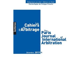 Les cahiers de l arbitrage n 4-2019