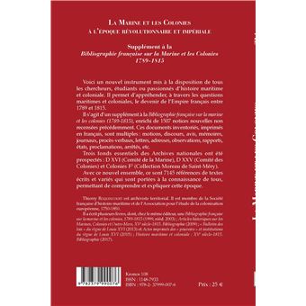 La Marine et les Colonies à l'époque révolutionnaire et impériale