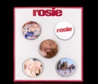 Badge Rose Rosie Pin Button Set B