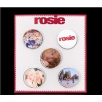 Badge Rose Rosie Pin Button Set B