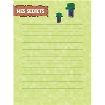 Mon carnet secret   Minecraft