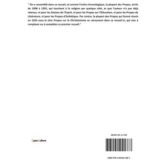 Propos sur la religion