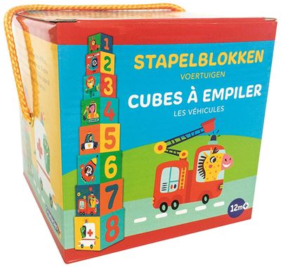 Cubes à empiler - Les véhicules (+ 12 m)