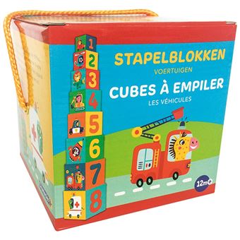 Cubes à empiler - Les véhicules (+ 12 m)