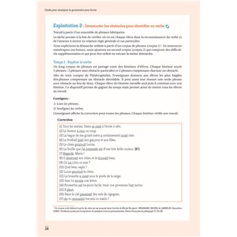 La grammaire pour écrire CE2 et cycle 3 + Ressources numériques