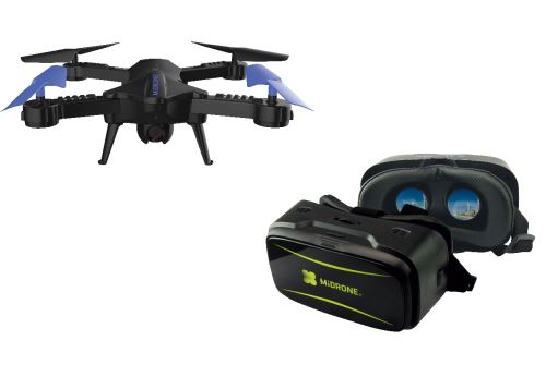 Drone GHOST VR + camera WIFI +casque de réalité virtuelle - IRDRONE -  Mr.Bricolage