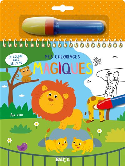 Je Colorie Avec De L Eau Au Zoo Broche Collectif Achat Livre Fnac