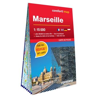 Marseille 1/15.000 (carte laminée format poche - plan de ville)