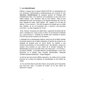 Mésothérapie
