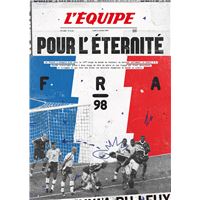Affiche Équipe De France Euro 2000 – Poster Original Télé K7 – Très Bon état