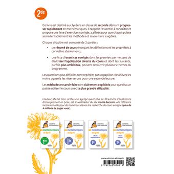Les mathématiques au lycée - Seconde