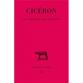 Les Paradoxes des Stoïciens