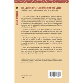 Les "coups d'État" en Afrique de 1960 à 2021