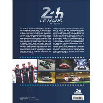 24 le mans hours 2022, official book