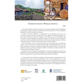 Conjonctures de l'Afrique centrale 2019