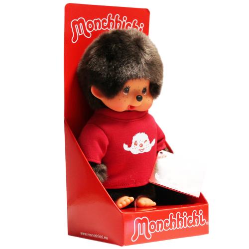 Monchhichi - Garçon Rouge 20 cm