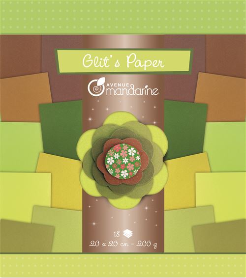 AVENMARD GLIT'S PAPER VERT / MARRON
