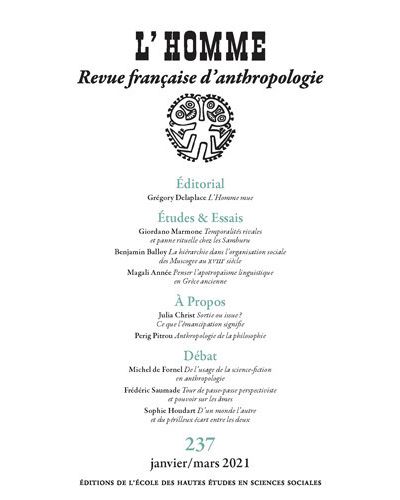 L'Homme, n° 237 - Varia
