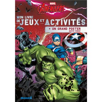 Marvel Avengers Mon livre de jeux et activités + un grand poster