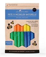 Pâte à modeler cire d'abeille -  4 couleurs pailletées