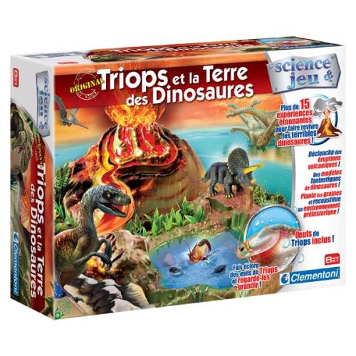 Clementoni- Triops Et Terre Des Dinosaures - Jeu de sciences et d