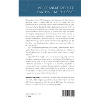 Pierre André Taguieff, l'antiracisme en débat