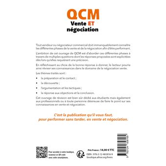 QCM Vente et négociation.