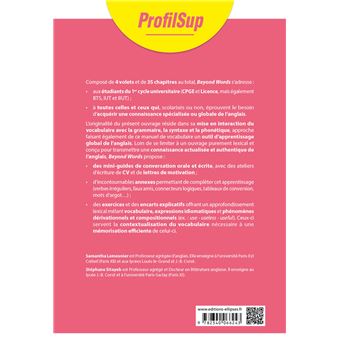 Beyond Words - Vocabulaire thématique de l'anglais