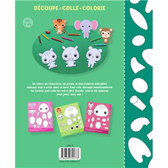 Découpe, colle, colorie : les animaux sauvages