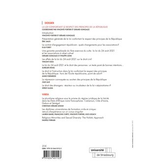 La loi confortant le respect des principes de la République
