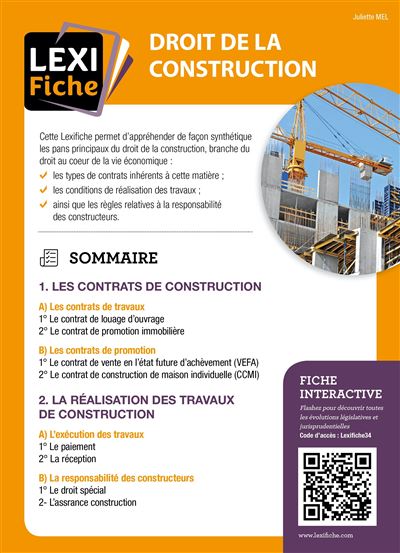 Droit de la construction - Juliette Mel - broché