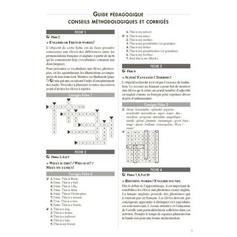 Anglais cycle 3 niveau 2 + téléchargement