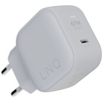 LINQ Connects, 67W, Chargeur à domicile, Chargeur mural GaN2, Connexion USB, Technologie d