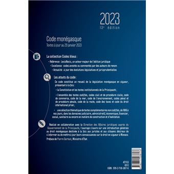 Code monégasque 2023