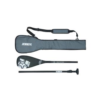 Pagaie pour Stand up Paddle SUP Jobe Carbon Pro Noire avec housse de protection