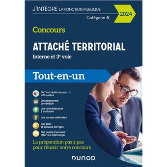 Concours Attaché territorial Interne et 3e voie 2024