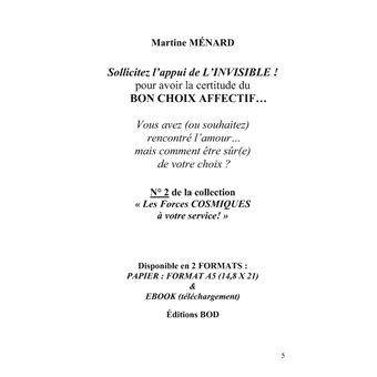 Sollicitez l'appui de L'INVISIBLE pour avoir la certitude du BON CHOIX AFFECTIF... (Levée de DOUTES !)