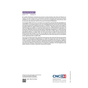 Les Droits de l'homme en France : 2017-2021