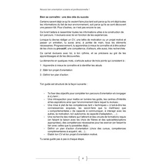 Réussis ton orientation scolaire et professionnelle !