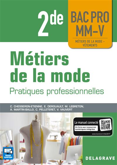 Métiers de la mode 2de Bac Pro MM-V (2018) - Pochette élève