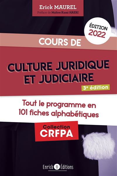 Cours de culture juridique et judiciaire 2021