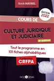 Cours de culture juridique et judiciaire 2022