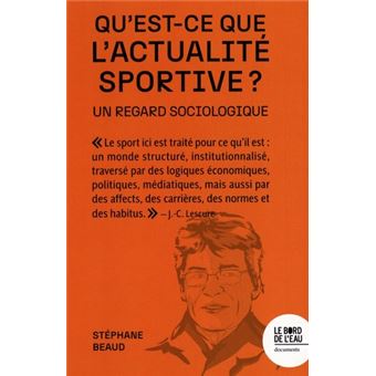Qu'est-ce que l'actualité sportive ? - 1