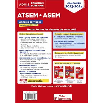 Concours ATSEM et ASEM - Catégorie C - Annales corrigées
