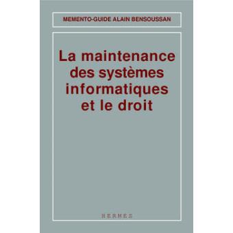 La Maintenance des SI et le droit