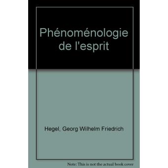 Phénoménologie de l'esprit
